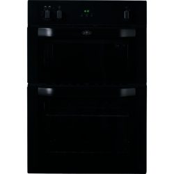 Belling BI90FP 60cm Built-in Double Oven with Programmer in Black